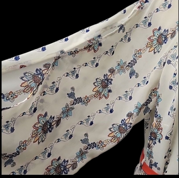 Umgee XL White and Orange Dress - Picture 3 of 4